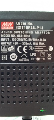 Mean Well GST18A48-P1J 48V 0.375A 18W AC-DC Schaltnetzteil Adapter