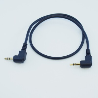 100pcs Right Angle 30cm 2.5mm Stere Male To 2.5mm Male Aux Audio Adapter Cable