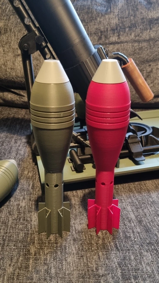Fullsize printed WW2 German 50mm Mortar Shell Replica - accessories, cosplay  - Image 2 of 4