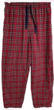 George Flannel Pajama Pants Men's XLarge Red American Farmhouse Plaid
