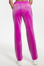 NEW  NWT JUICY COUTURE Velour OG Bling Sweatpants Dragonfruit Dream Pink Size M