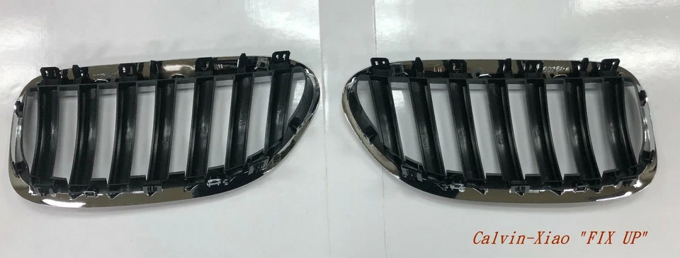 MIT CHROMED & BLACK REAR FRONT KIDNEY GRILLE BMW E63 E64 6 SERIES 2004-2010 - Image 4 of 4