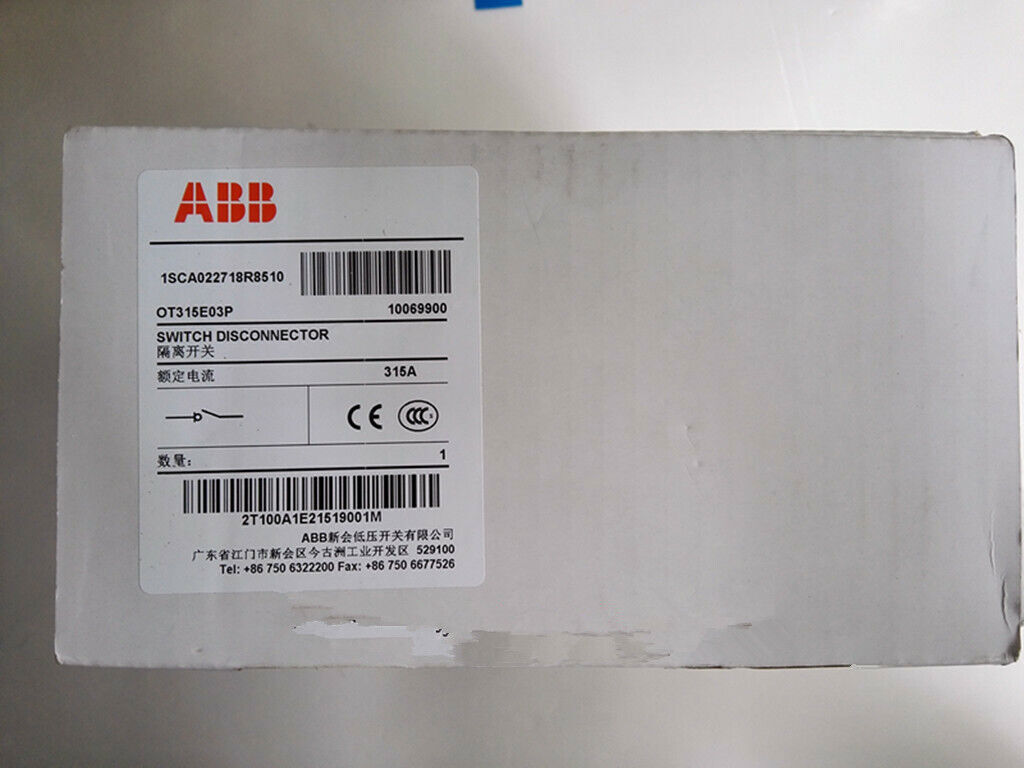 1pc New ABB Isolation load Switch OT315E03P 3P 315A Three Pole Fast delivery