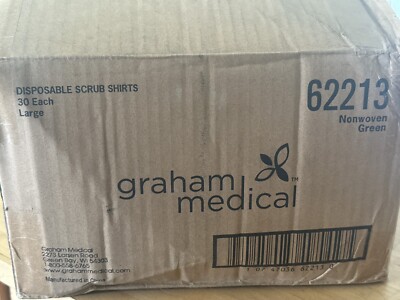 オーダー専用ページ 30x Graham Medical Disposable Scrub Shirts Large Nonwoven Green