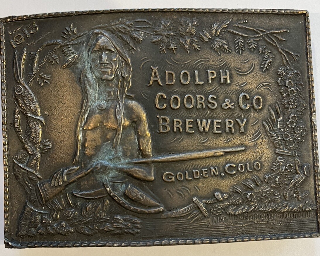 VTG Adolph Coors & Brewery Beer Indian Scout used Belt  display picture 1