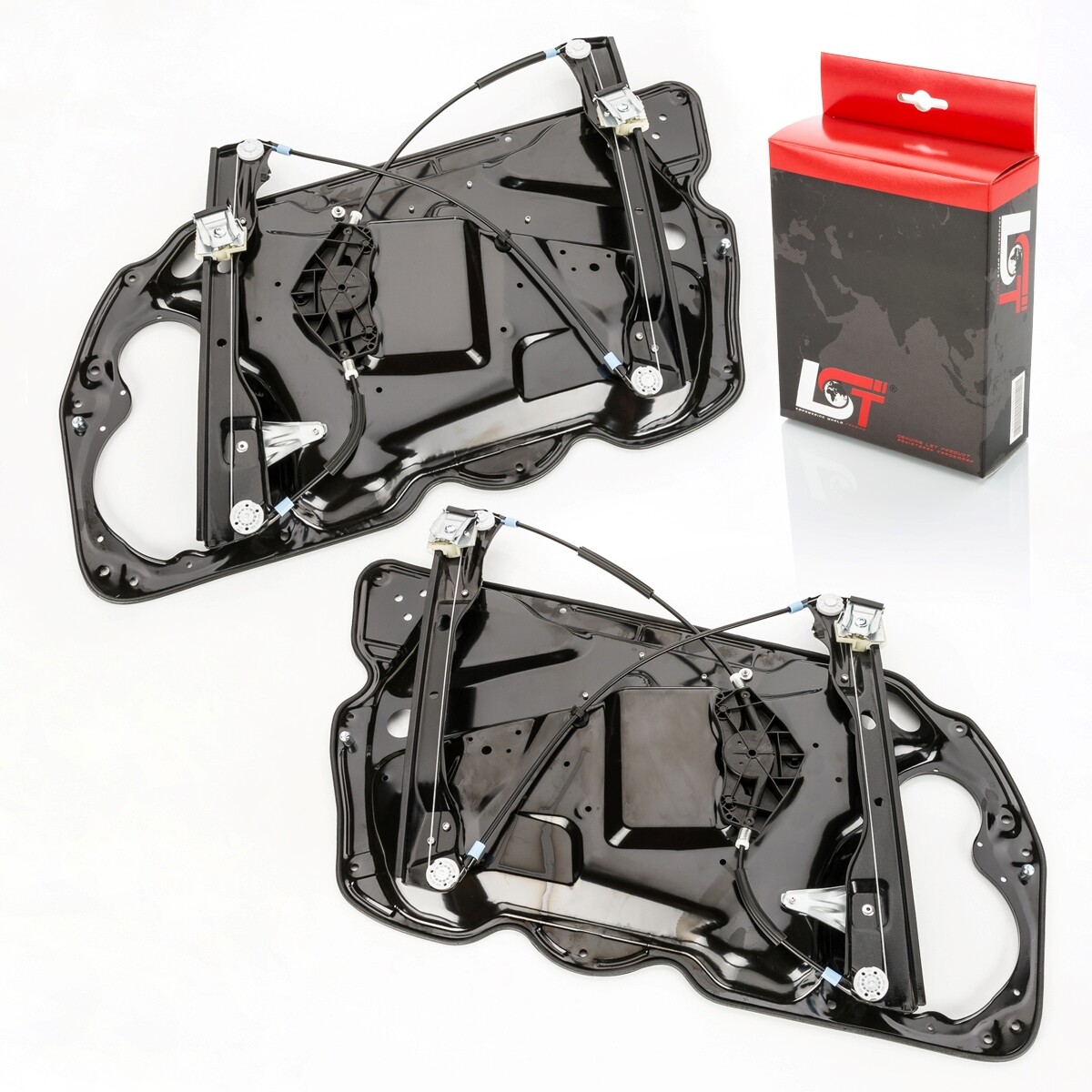 2x Window lifter with metal plate front left right for VW PASSAT 3C B6
