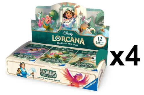Disney Lorcana: Archazia's Island Booster Box Sealed 4 Box Case PRESALE 3/14