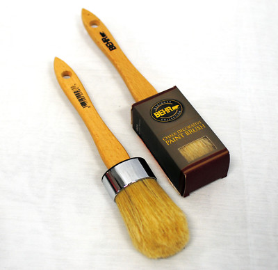 Behr Chalk Decorative Oval 1.875'' Wax Paint Brush, Natural Bristle - New