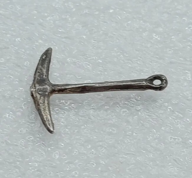 Vintage 1930's Sterling Silver *PICK AXE* Charm Pendant For Vintage 1930's Sterling Silver *PICK AXE* Charm Pendant For