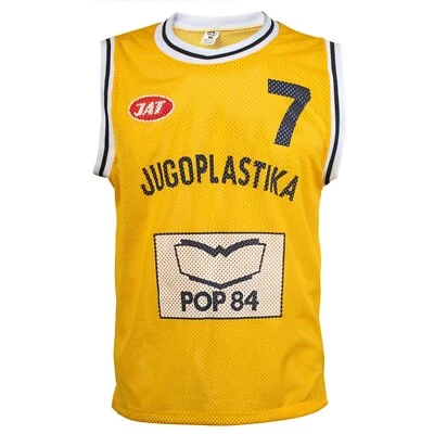 Kroatische Toni Kukoč Kk Split Jugoplastika Pop 84 Retro Basketball Play 7 Jersy - Bild 1 von 3