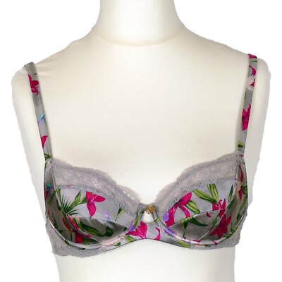 BH 70A Rosie Silber Mix Spitze Bügel Marks & Spencer gebraucht