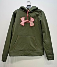 Under Armour Women Long Sleeve Kangaroo Pocket Semi-Fitted Coldgear Hoodie M