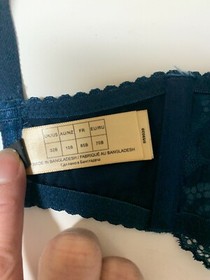 NWT Dita Von Teese Women's Sz 32B Cora Lace Balconette Underwire Bra Teal D59020