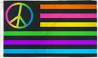 New Listing"Neon Usa Peace" flag 3x5 ft polyester banner sign Us