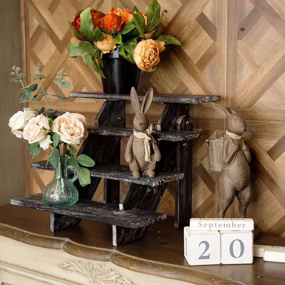 Rustic Cupcake Stand - Wooden Retail Table Display. Wood Cake Stand Display Tabl - Image 4 of 4