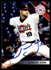 2024 Choice Baseball Janson Junk Nashville Sounds #12 Signed Card