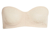 Wacoal Halo Strapless Underwire Beige Bandeau Bra L56302 Size 32D