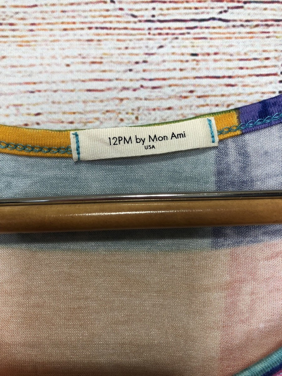 Robe Femme Multicolore à Motifs Géométriques 12h By Mon Ami - Taille S, Occasion Très Bon état