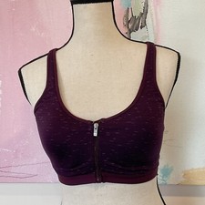 Victoria Secret VSX size 34C Knockout Front-Close Sports Bra Purple