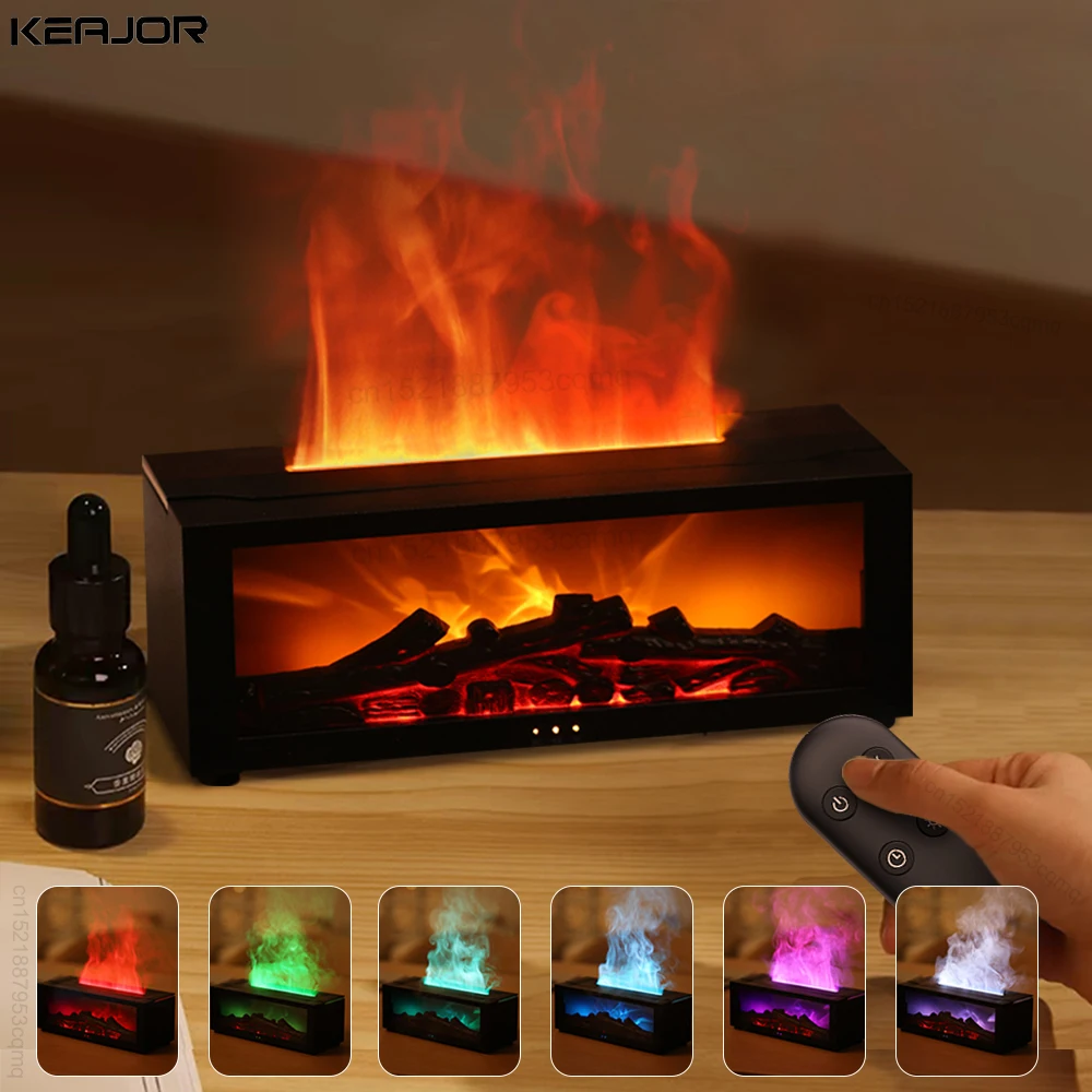 Aromatherapy Diffuser Humidifier with RGB Color Changing Lights and Remote-image