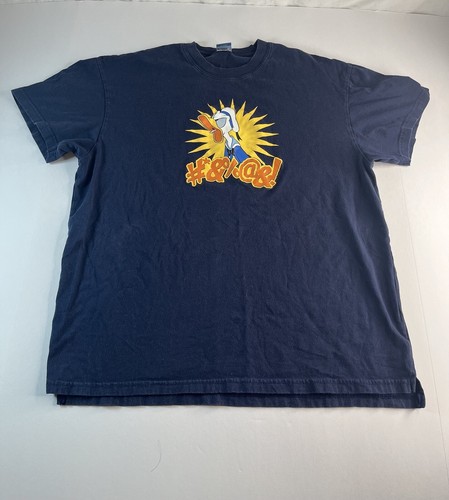 Disney-Angry Donald Duck T-Shirt, Mens Adult Medium blue, DONALD DUCK Tee - Picture 3 of 10