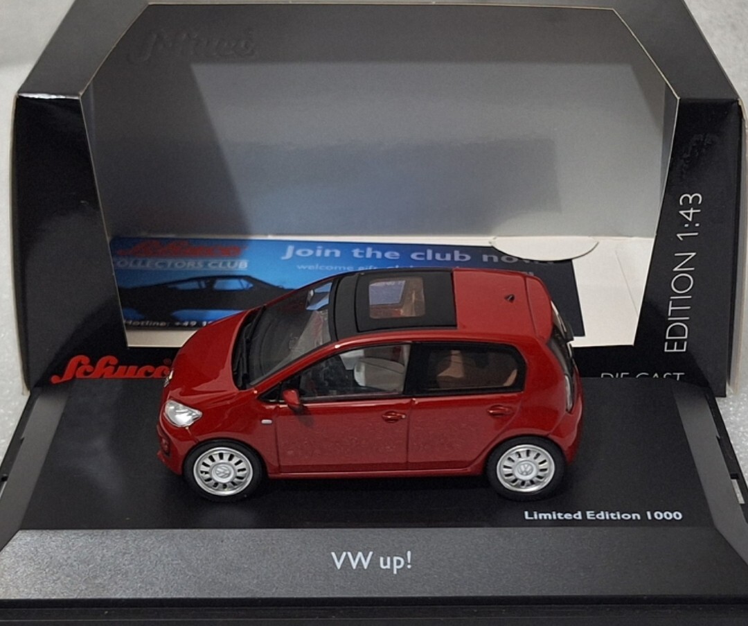 Volkswagen Vw Up! Red 5-Door 2012 Red 1:43 Schuco 07546 EXTREMELY