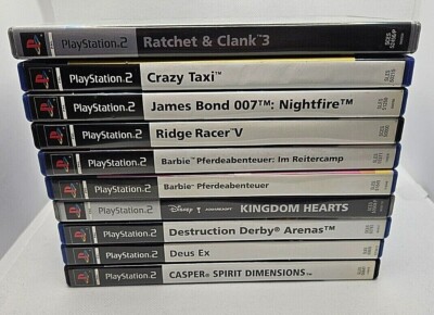 Verschiedene PS2 Spiele Top Titel James Bond Ratchet & Clank Kingdom Hearts