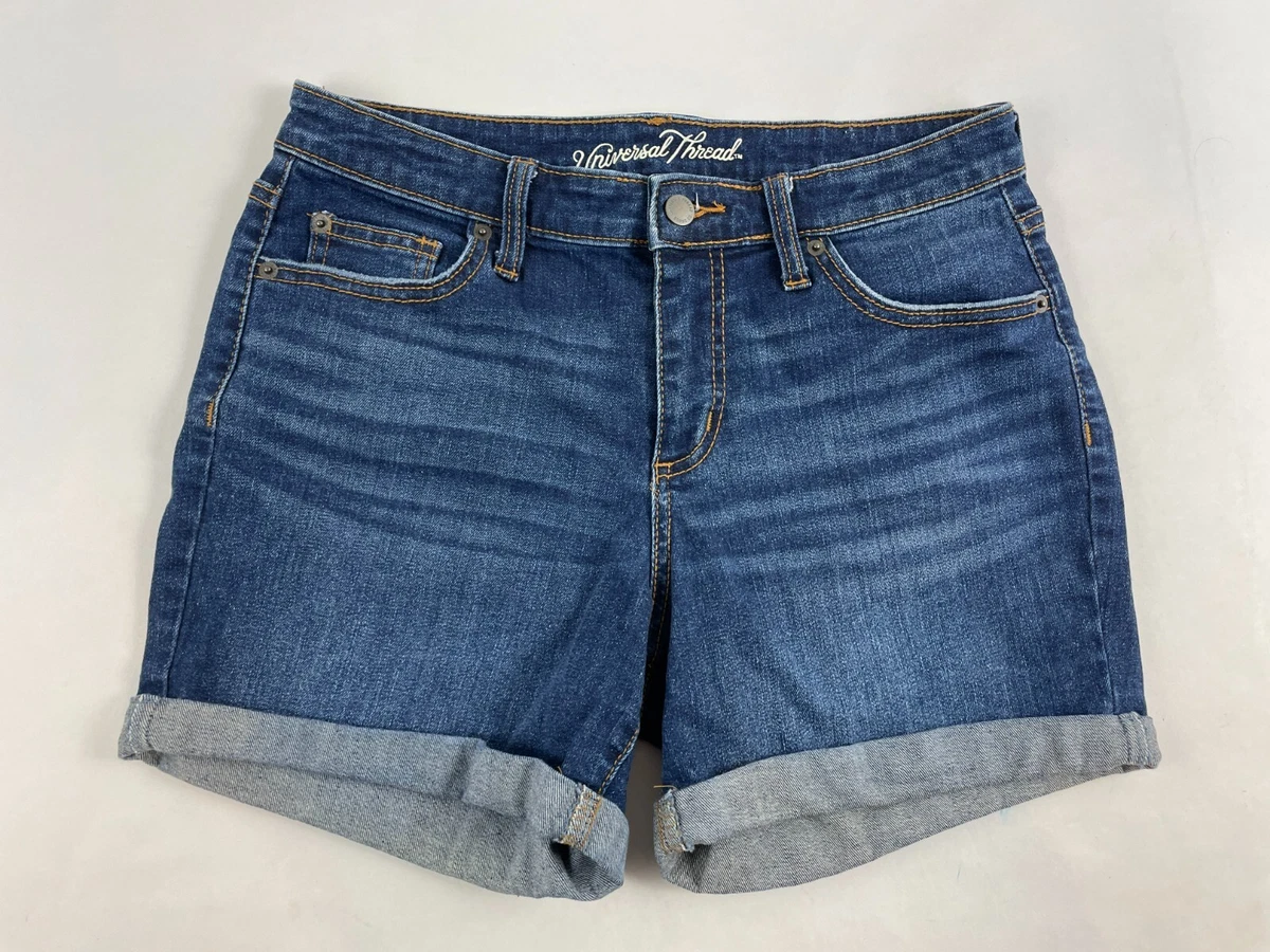 Universal Thread Jean Shorts Women s Size 6 28 Denim Mid Rise