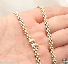 Collar De Cadena Blindada Laminada En Oro Amarillo 14k - Grosor 8 Mm, Longitud 50 Cm, Sin Níquel, Unisex