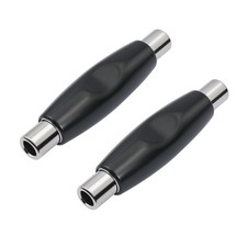 2Pcs 1/4 TS/TRS Female to Female Mono Stereo Adapter Coupler Adapter Guitar Cord
