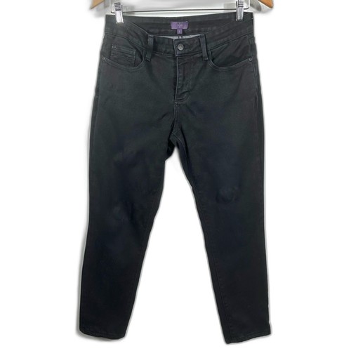 NYDJ Black "Legging" Denim Jeans Size 2 Lift Tuck Technology Casual Minimalist