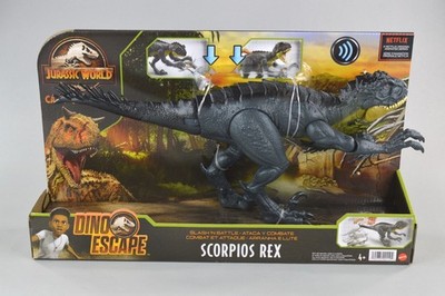 Jurassic World Camp Cretaceous Scorpios Rex Slash N Battle 17'' Dino Escape New