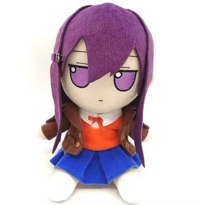 Doki Doki Literature Club! Yuri Plush Doll Stuffed Toy 20cm Dress Up Cotton  Doll | eBay