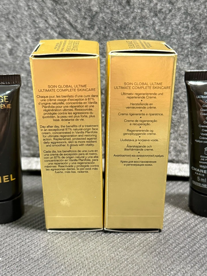 2 x Chanel Sublimage L'EXTRAIT DE CREME Ultimate восстанавливающий крем 5 мл / 0,17 унц каждый - Изображение 3 из 4