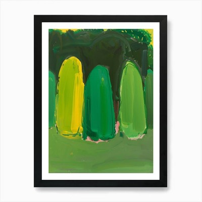 Bäume' 5 Kunstdruck gerahmt Wandbild gerahmt Wandbild Poster Leinwanddruck Bild