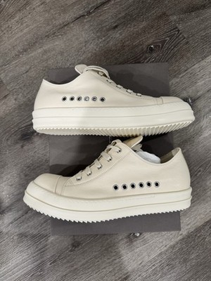 Rick Owen s Mainline Extreme Sneakers Low Milk/Milk Cream Size 43/ 10US