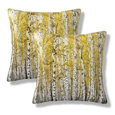 Autumn Birch Forest Throw Pillow Covers Fall Woodland Pillow Covers 18x18 Inc...