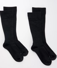 Tommie Copper 3 Pairs Cozy Fit Compression OTC Socks Black Kids V83880