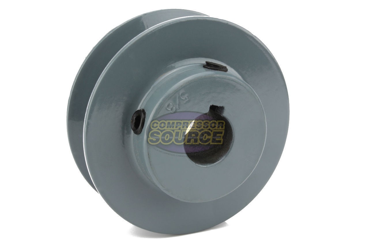 Cast Iron 3" Single Groove Pulley V Style B Belt 5L for 5/8 Inch Keyed Shaft