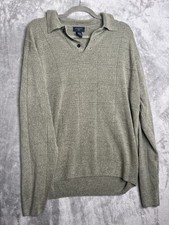 Men's Dockers 3-Button Collared Pullover Lightweight Sweater Size XL
