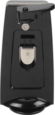 Can Opener and Knife Sharpener,Bottle Opener with Removable Cutting Lever Black