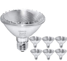 Par30 Short Neck, 6Pcs PAR30 75W 120V Light Bulbs, Dimmable. Premium Quality for