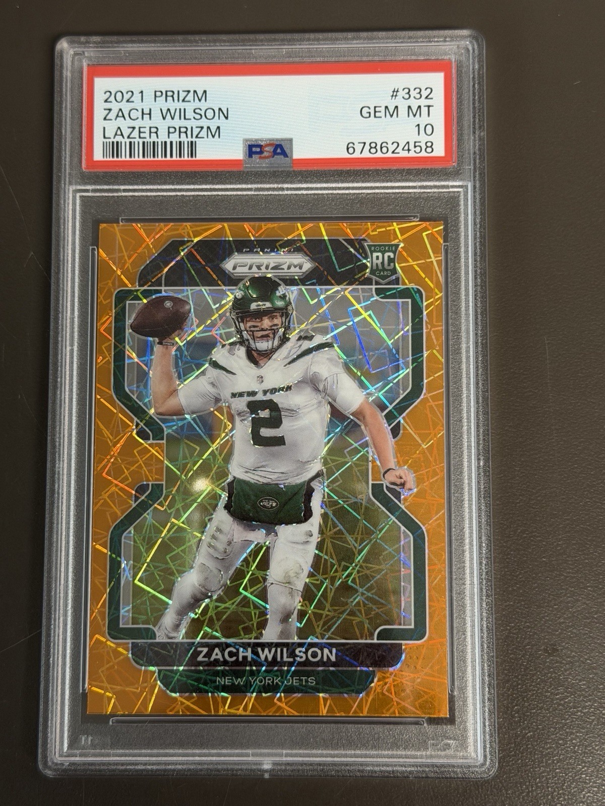 Zach Wilson Panini Prizm #332 Lazer Prizm