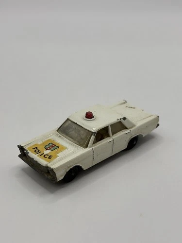 Vintage Matchbox Lesney Ford Galaxie Police Car No. 55/59 with Driver