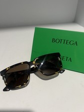 RRP 460 BOTTEGA VENETA Square Sunglasses BV1033S tortoiseshell Made in Japan