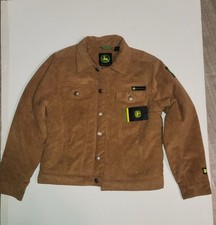 John Deere Boys Trucker Corduroy Bronze Work Durable Tough Jacket Size small NEW