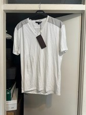 Gucci Men's Made in Italy White Stretch Cotton Slim Fit T-shirt Sz 3XL Authentic