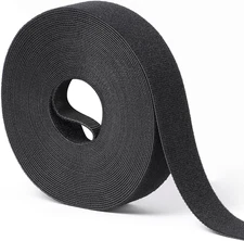 1 in X 30 Ft Hook and Loop Roll | Double-Sided Strips, Self-Gripping Straps | Re