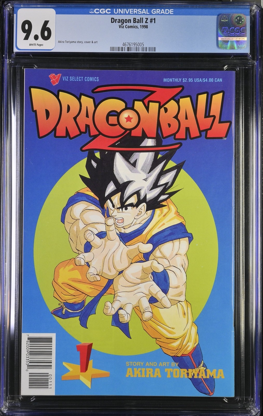 Dragon Ball Z #1 CGC 9.6 Incredible Book! 1998 Viz Comics 1st Printing Toriyama