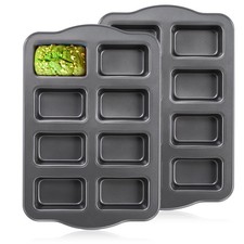 Versatile 2-Pack Non-Stick Mini Loaf Pan - Perfect for Bread and Desserts